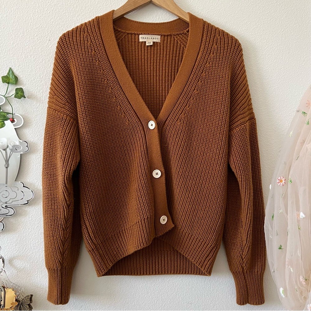 tradlands shelter cardigan in sedona xxs